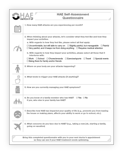 Self Assessment Questionnaire